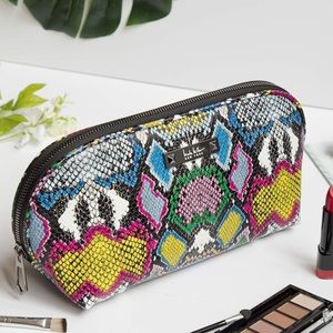 Nicole Miller ~ Long Loaf Faux Multicolor Snakeskin Travel Bag